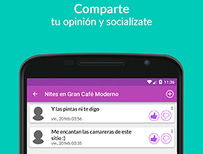 Comparte tu opinión y socialízate